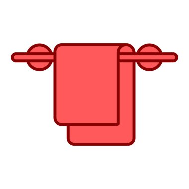 havlu ikonu vektör illüstrasyonu