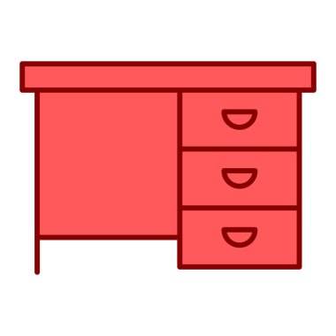 Kabine ikonu vektör illüstrasyonu