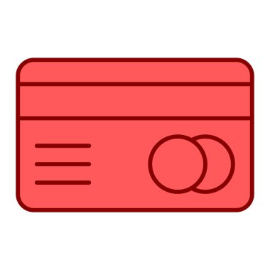 Kredi kartı ikonu vektör illüstrasyonu