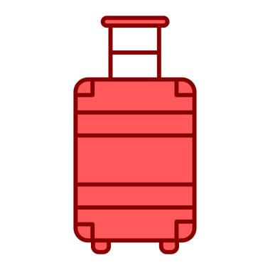 seyahat valiz simgesi vektör çizim grafik tasarımı