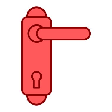 kapı kolu ikon vektör illüstrasyonu