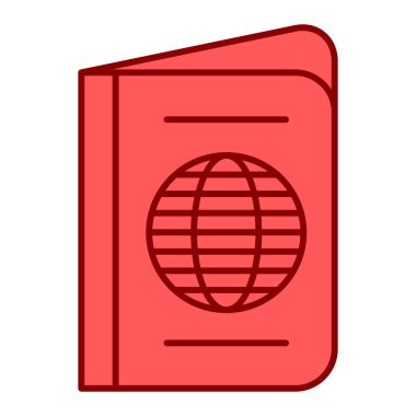 Pasaport, seyahat ve turizm konsepti vektör illüstrasyonu