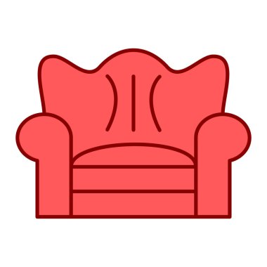 Koltuk ikonu. vektör illüstrasyonu