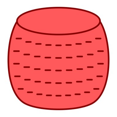 Namlu basit simgesi, vektör illüstrasyonu