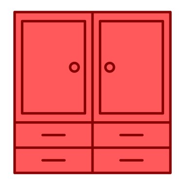 Gardırop vektör resimleme tasarımı