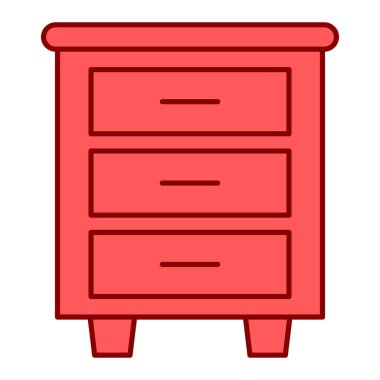 Çekmeceler simge vektör illüstrasyonu