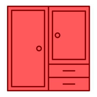 Gardırop vektör resimleme tasarımı