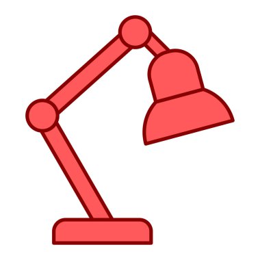 Masa lambası ikonu. Web için vektör simgesi