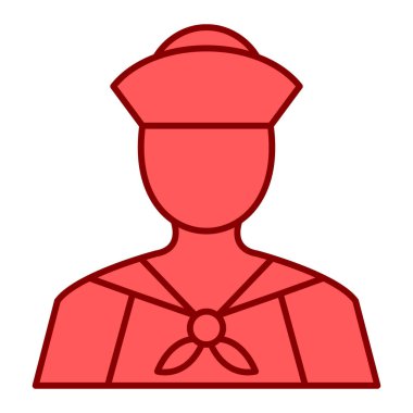 Polis memuru ikon vektör çizimi tasarımı