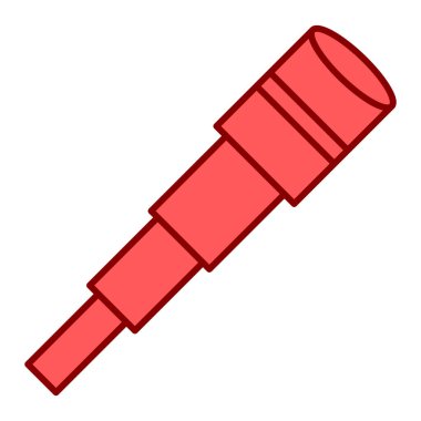 Teleskop simgesi. Web için basit illüstrasyon vektör simgesi