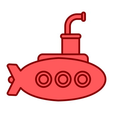 Denizaltı ikonu. Web için vektör simgesi