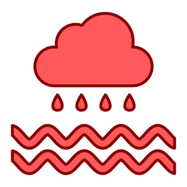 hava tahmini ikon vektör illüstrasyon tasarımı