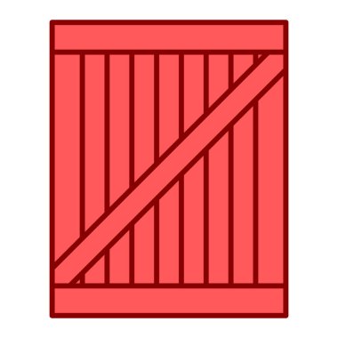 kargo konteynırı simgesi. Beyaz arkaplanda izole edilmiş web tasarımı için depo taşıma vektör simgeleri karikatürü