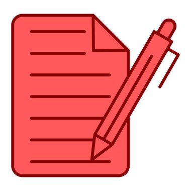 Belge. Web simgesi basit illüstrasyon