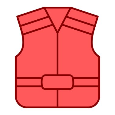 Yelek. Web simgesi basit illüstrasyon