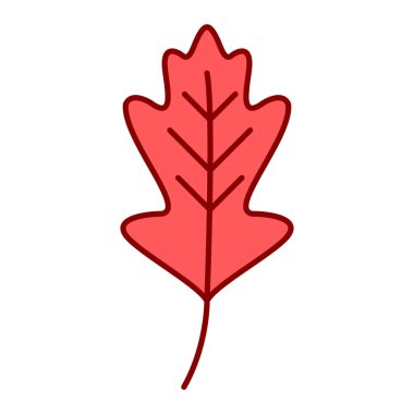 sonbahar yaprağı izole edilmiş ikon vektör illüstrasyon tasarımı