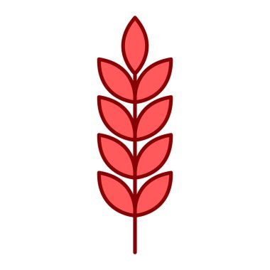 Simge bırakır. Sonbahar dekorasyonu ve doğa teması. Yalnız tasarım. vektör illüstrasyonu