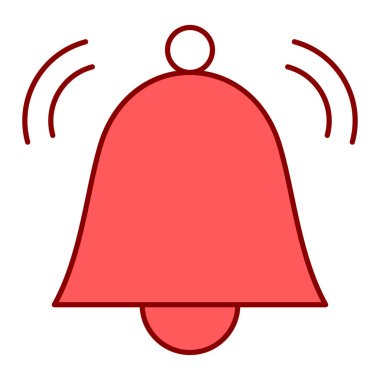 Çan simgesi vektör illüstrasyonu çalınıyor