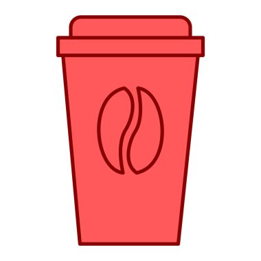 kahve fincanı simgesi vektör illüstrasyon grafik tasarımı