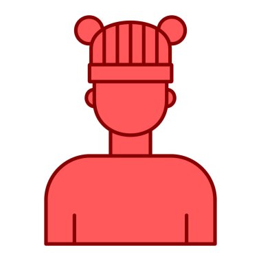 Man avatar karakter vektör çizimi tasarımı