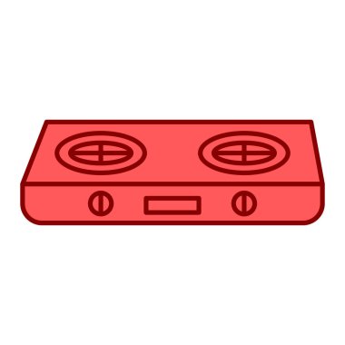 Retro vintage radyo simgesinin vektör illüstrasyonu