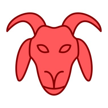 Projeniz için keçi suratı resimleme simgesi