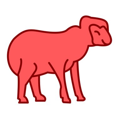 Tatlı bir karikatür geyiğinin vektör çizimi