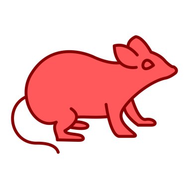 Şirin fare simgesinin vektör çizimi