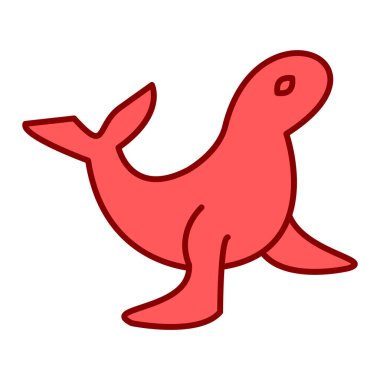 fok, web simgesi basit illüstrasyon