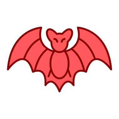 Cadılar Bayramı yarasa simgesi vektör illüstrasyon tasarımı