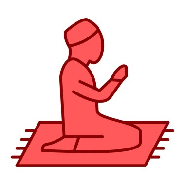 Meditasyon simgesi vektör illüstrasyonu