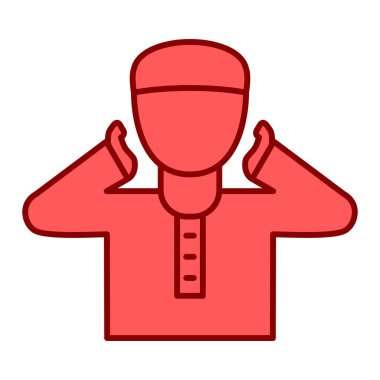 man simgesi, satır biçimi, vektör illüstrasyonu