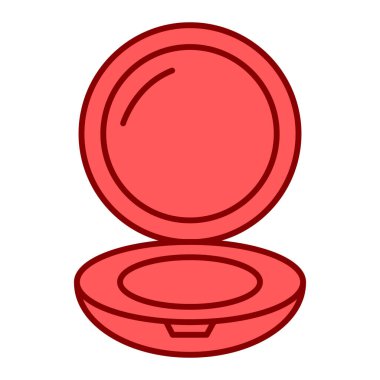 makyaj fırçası ikonu. Beyaz arkaplanda izole edilmiş web için güzellik salonu vektör simgelerinin izometriği