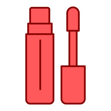 Kırmızı ruj simgesi. Vektör çizim