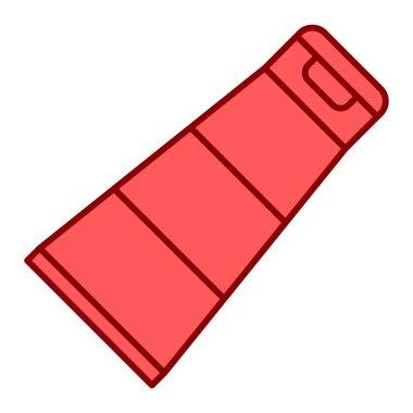 krem tüpü, web simgesi basit illüstrasyon