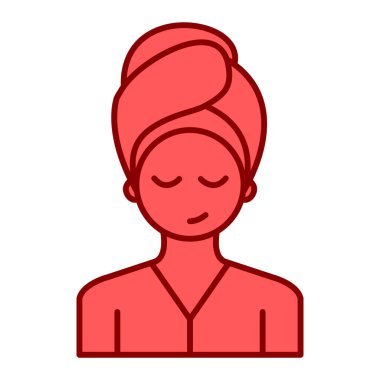 kadın avatar karakter vektör illüstrasyon tasarımı
