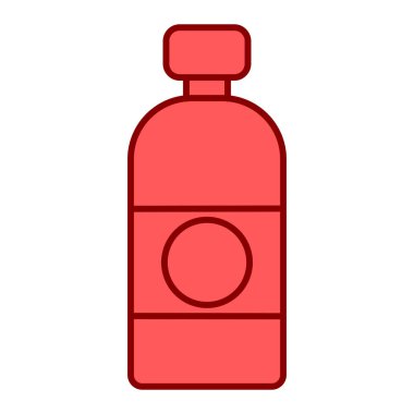 Bir şişe simgesinin vektör illüstrasyonu