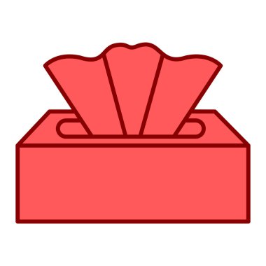 Peçeteli kutu vektör illüstrasyon grafik tasarımı