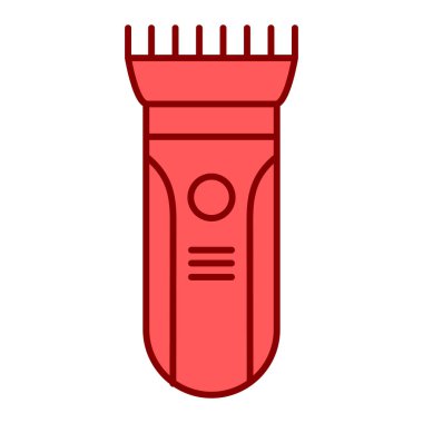 Elektrikli tıraş makinesi düz vektör simgesi