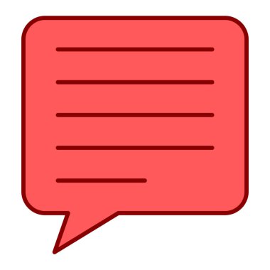 Sohbet mesajı. Web simgesi