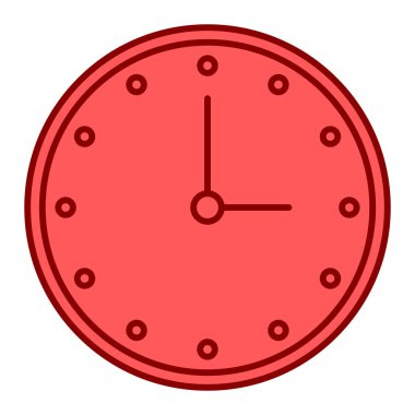 Saat simgesi. vektör illüstrasyonu