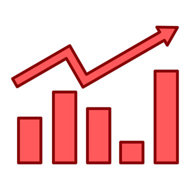 çubuk grafik çizelgesi vektörü. izole bir arkaplan.