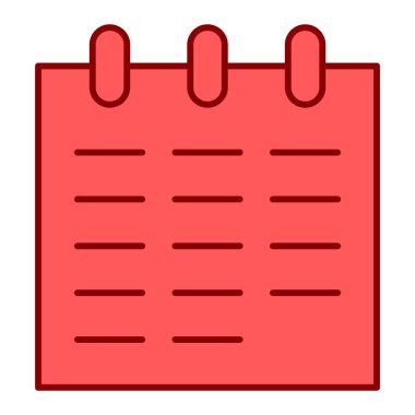 Takvim simgesi vektör illüstrasyonu