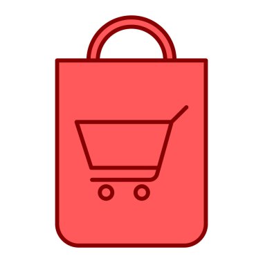 Alışveriş arabası ikon vektör illüstrasyonu