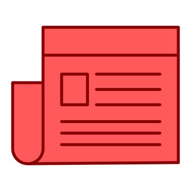 Belge. Web simgesi basit illüstrasyon