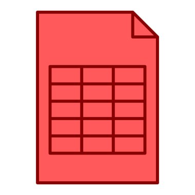 belge simgesi vektör illüstrasyonu