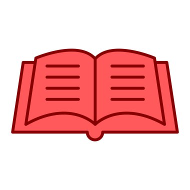 kitap simgesi vektör illüstrasyonu