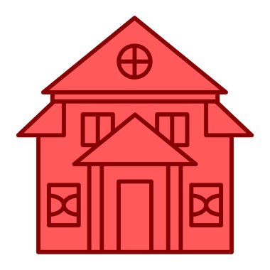 ev binası ikon vektör illüstrasyon tasarımı