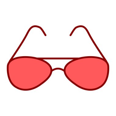 Gözlük ikonu. vektör illüstrasyonu