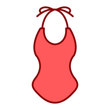 bikini, web simgesi basit illüstrasyon